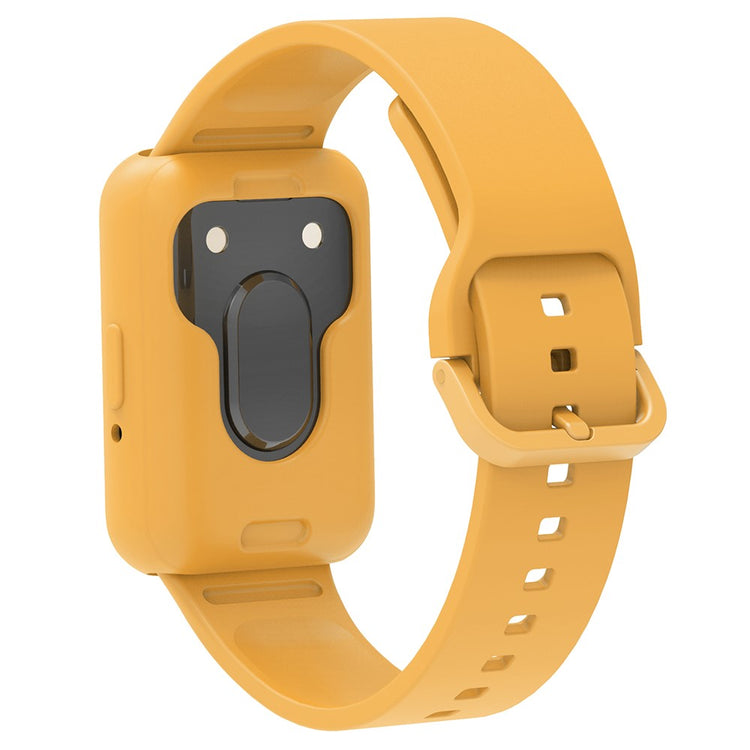 Samsung Galaxy Fit3 Silicone Strap Replacement Wrist band with Watch Case - Yellow#serie_6