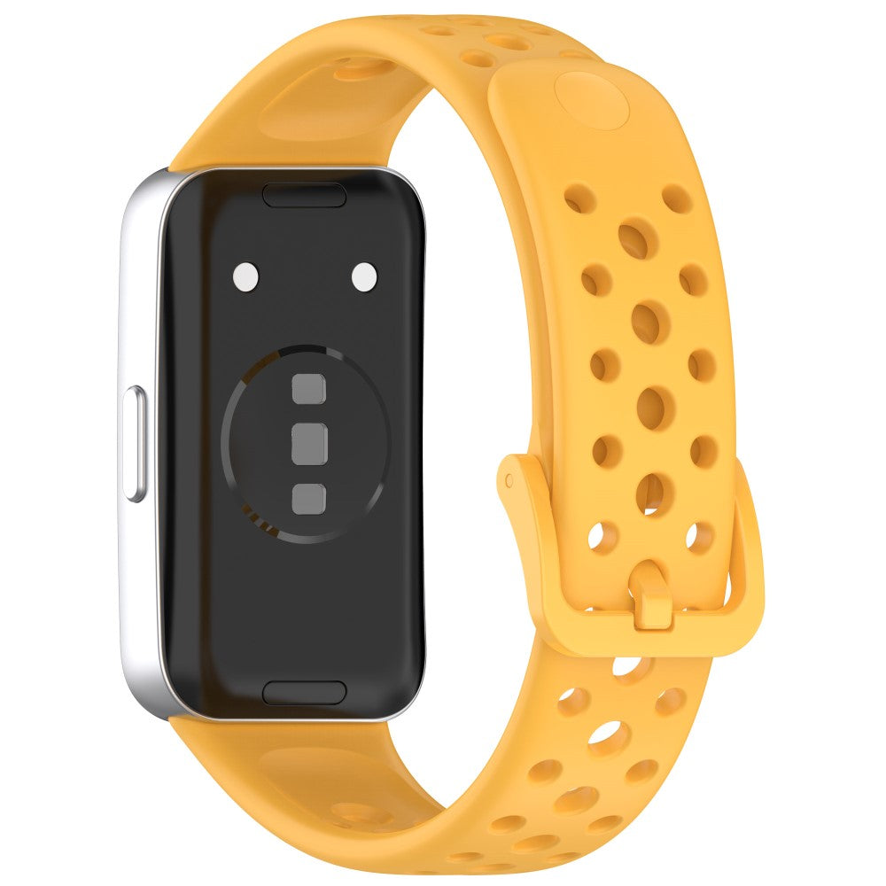 Huawei band 9 / 9 NFC / 8 / 8 NFC Breathable Holes Replacement bandsilicone Watch Strap - Yellow#serie_6