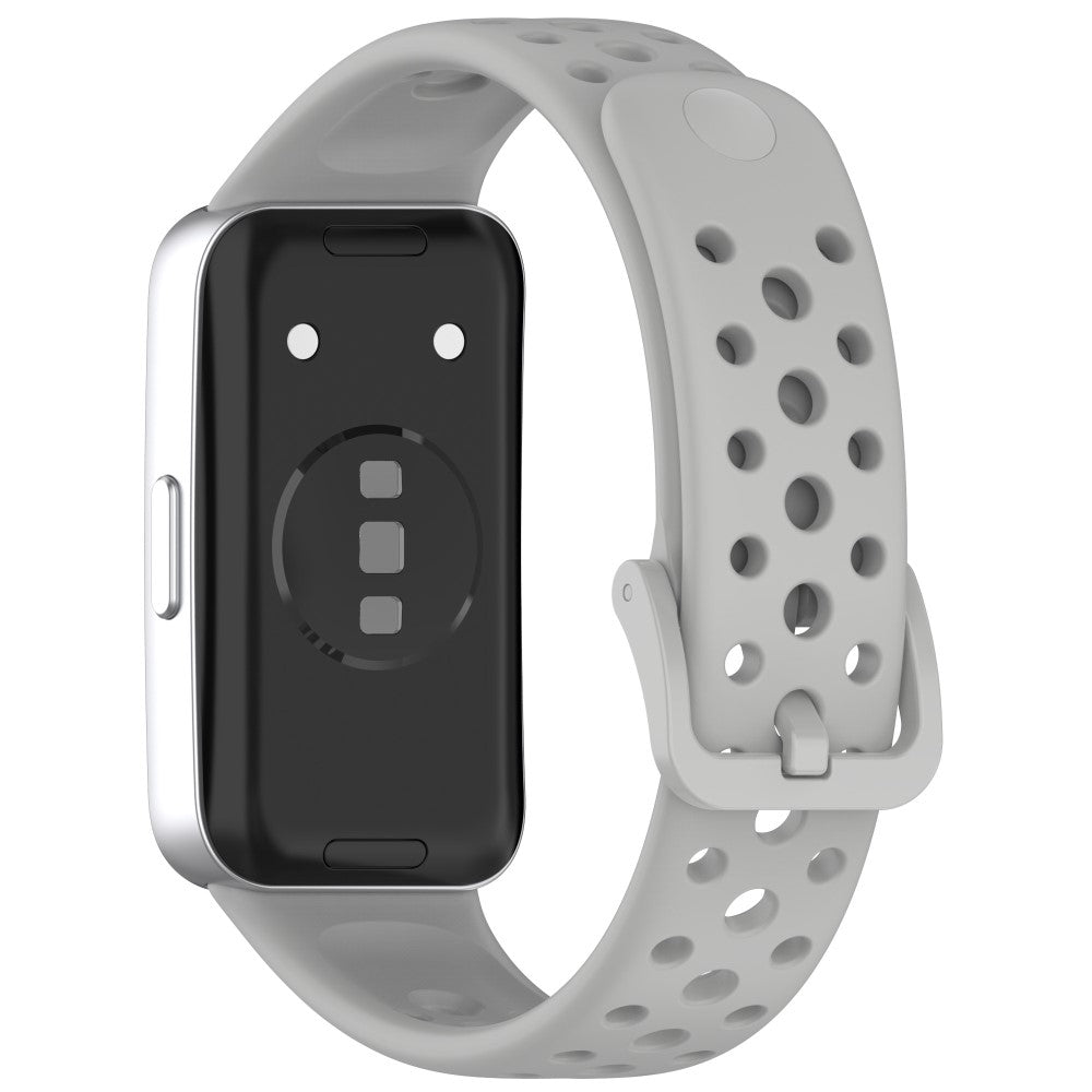 Huawei band 9 / 9 NFC / 8 / 8 NFC Breathable Holes Replacement bandsilicone Watch Strap - Grey#serie_7