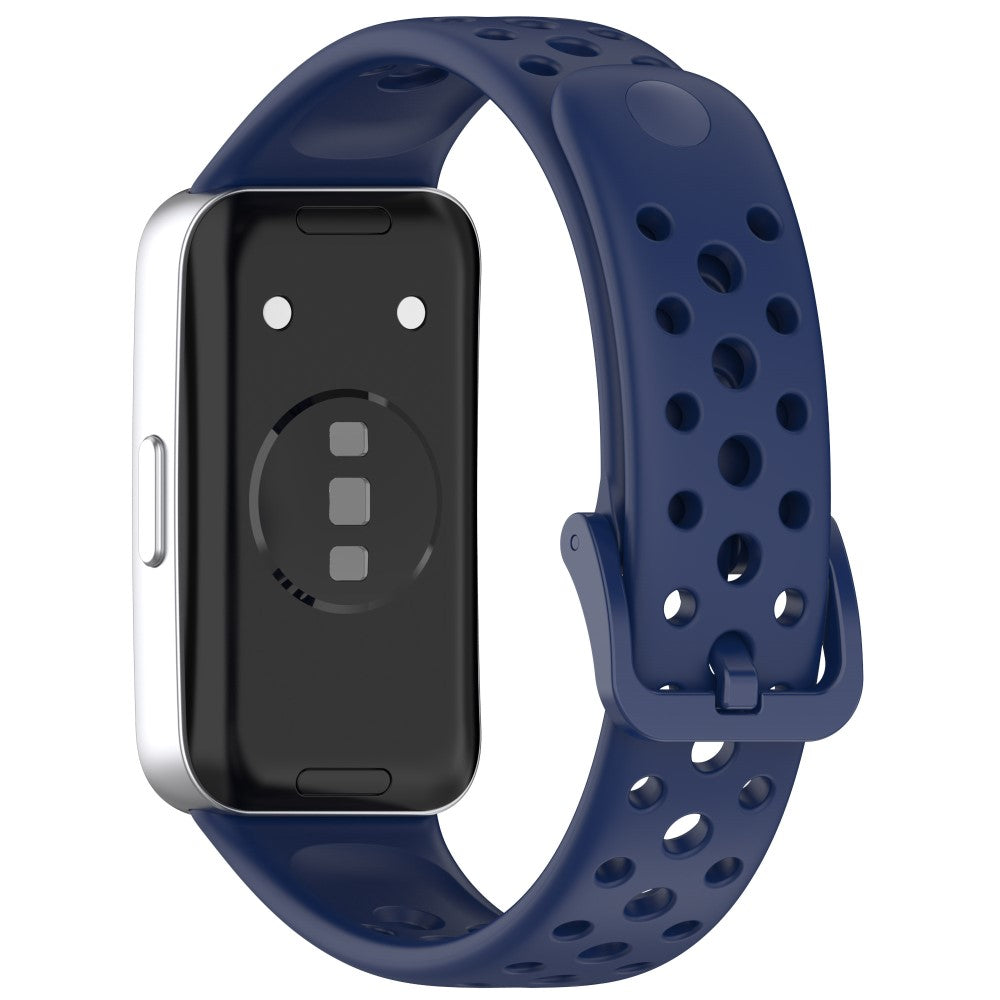 Huawei band 9 / 9 NFC / 8 / 8 NFC Breathable Holes Replacement bandsilicone Watch Strap - Dark Blue#serie_13