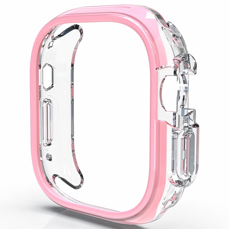 Apple Watch Ultra / Ultra 2 49mm Hollow-Out Bump Resistant+Flexible Protection Cover Watch Frame Case - Pink#serie_3