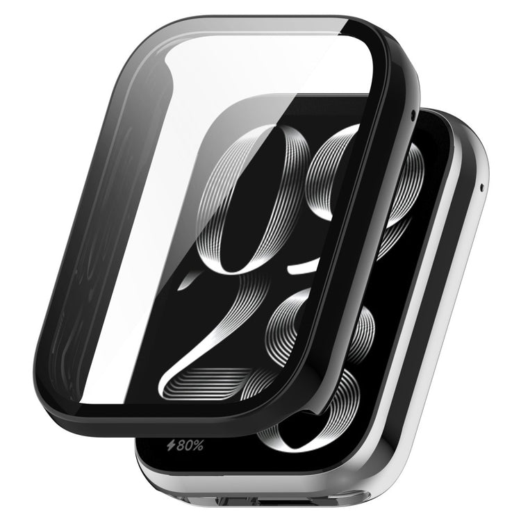 Xiaomi Smart Band 9 Pro Case Hard Bump Resistant All-Around Watch Cover with Tempered Glass Film - Black#serie_2