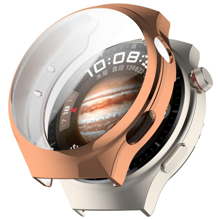 Huawei Watch 4 Flexible Watch Case Anti Scratch Full Coverage Protective Cover - Electroplate Rose Gold#serie_6