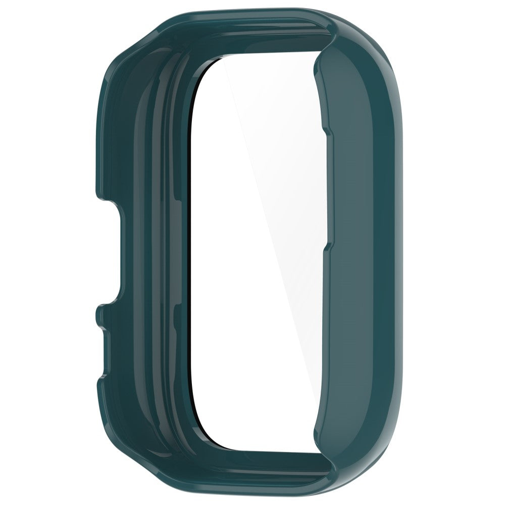 Rigtigt Godt Cover med Skærmbeskytter i Silikone og Glas passer til Amazfit Active - Grøn#serie_3