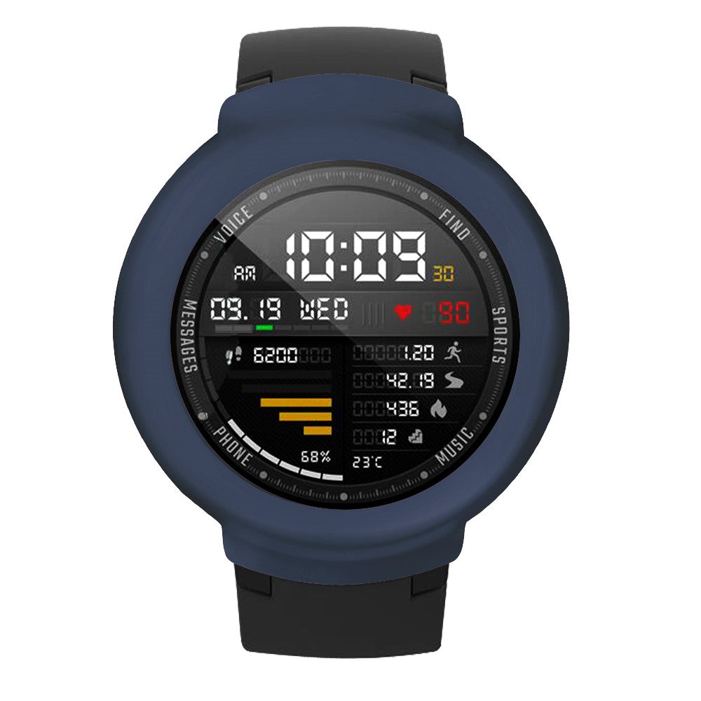 Beskyttende Silikone Universal Bumper passer til Amazfit Verge / Amazfit Verge Lite - Blå#serie_9