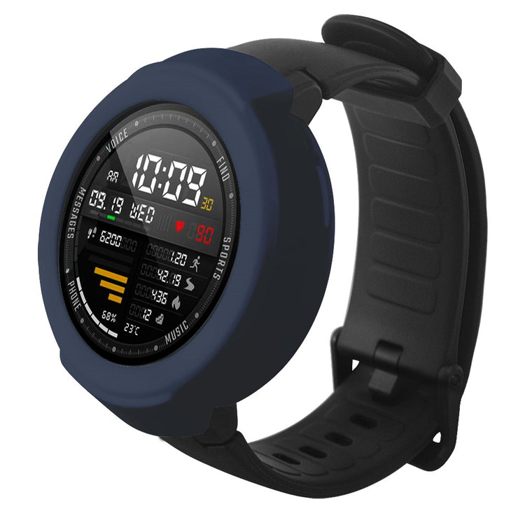 Beskyttende Silikone Universal Bumper passer til Amazfit Verge / Amazfit Verge Lite - Blå#serie_9