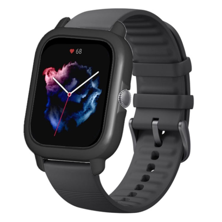 Hårdt Silikone Bumper passer til Amazfit GTS 3 - Sort#serie_6