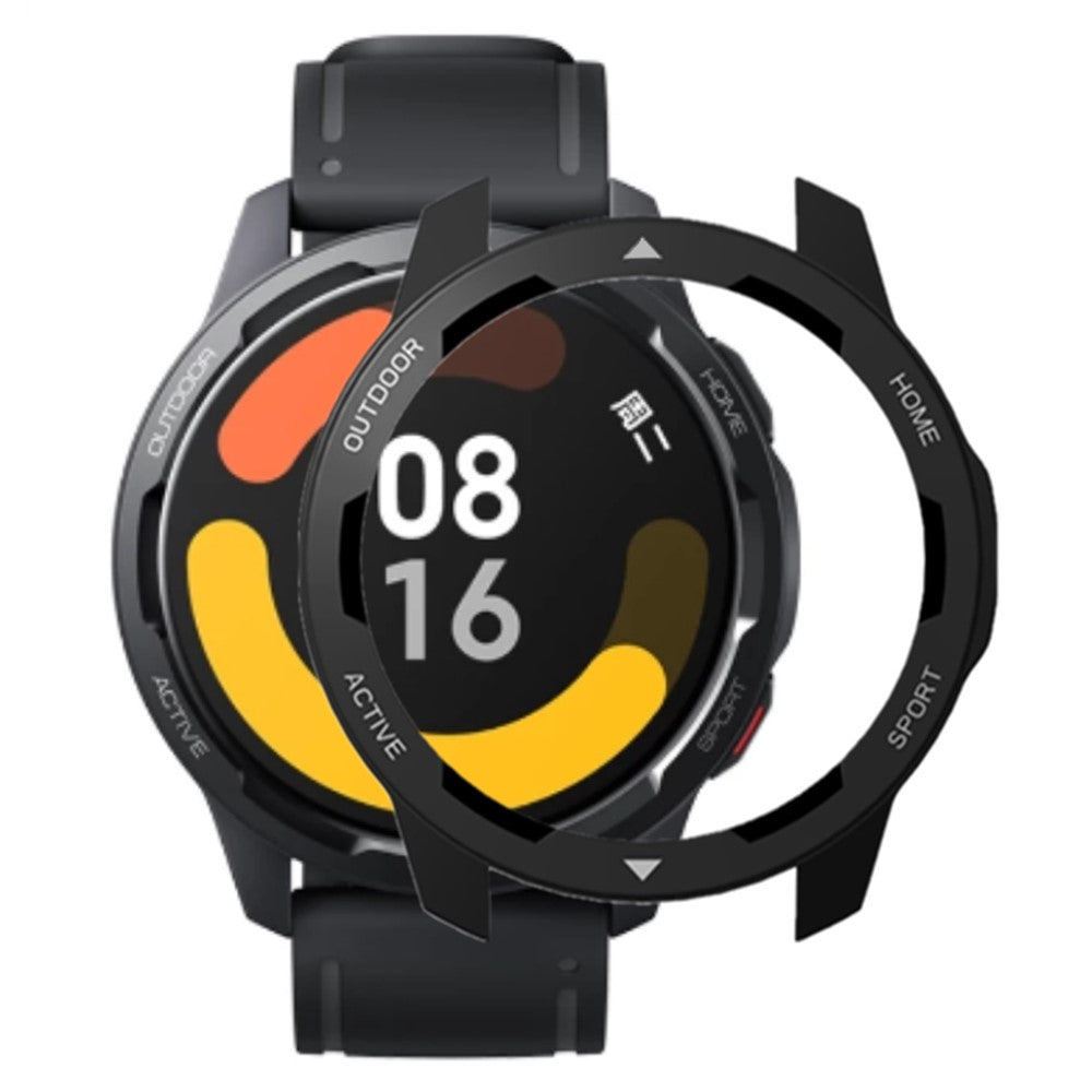 Beskyttende Silikone Universal Bumper passer til Xiaomi Watch Color 2 / Xiaomi Watch S1 Active - Sort#serie_3
