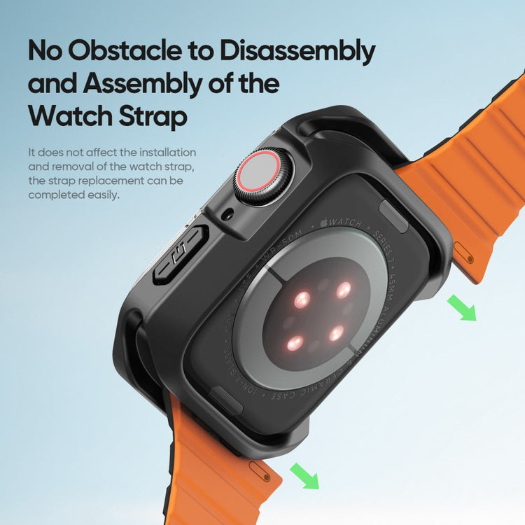 Rigtigt Fint Silikone Cover passer til Apple Smartwatch - Sort#serie_1