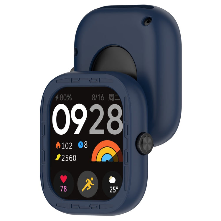 Beskyttende Silikone Cover passer til Xiaomi Redmi Watch 4 - Blå#serie_4