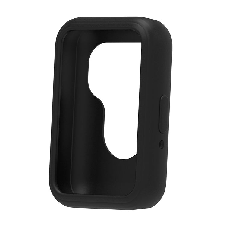 For Samsung Galaxy Fit3 Silicone Protective Cover Anti-Scratch Smart Watch Case - Black#serie_1