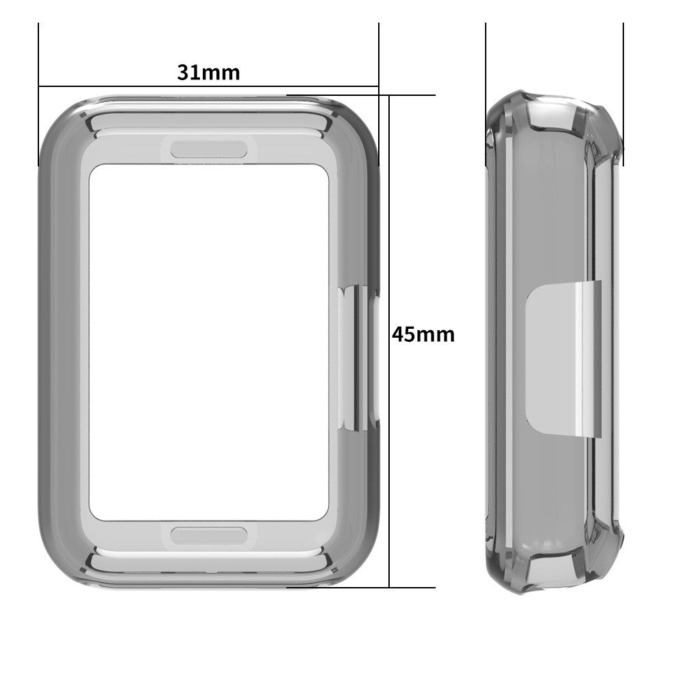 Samsung Galaxy Fit3 Smart Watch Protective Case Flexible Watch Frame Cover - Transparent#serie_5