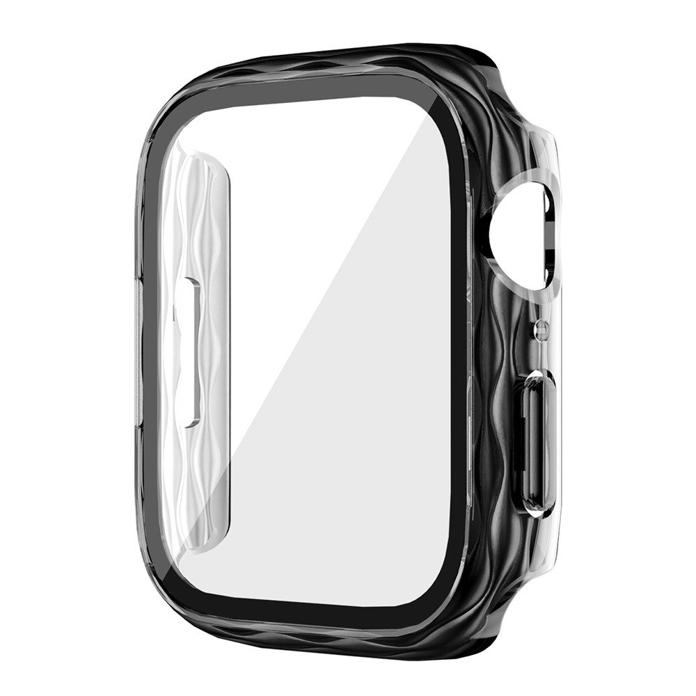 Mega Good Apple Watch Series 7 45mm / Apple Watch Series 9 45mm Universel Cover with Screen Protector in Glass - Black#serie_4