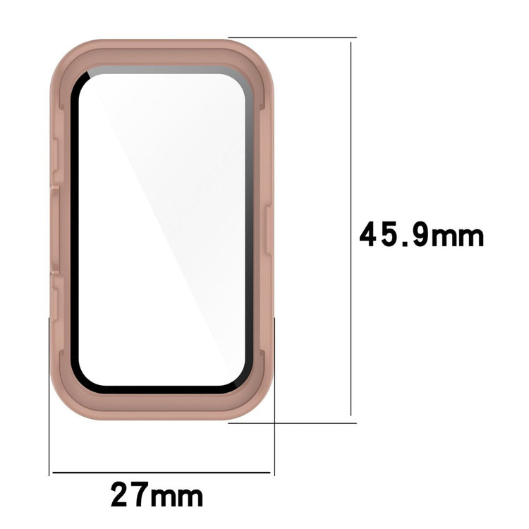 Super Good Huawei Band 8 / Huawei Band 9 Universel Cover with Screen Protector in Glass - Pink#serie_8