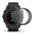 5pz Garmin Fenix 7X Pro Silicone / TPU Curva 3D Protezione schermo