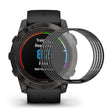 5pz Garmin Fenix 7X Pro Silicone / TPU Curva 3D Protezione schermo