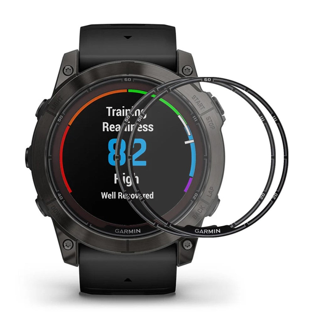 5stk Silikone 3D Kurvet Skærmbeskytter passer til Garmin Fenix 7X Pro - Gennemsigtig#serie_415