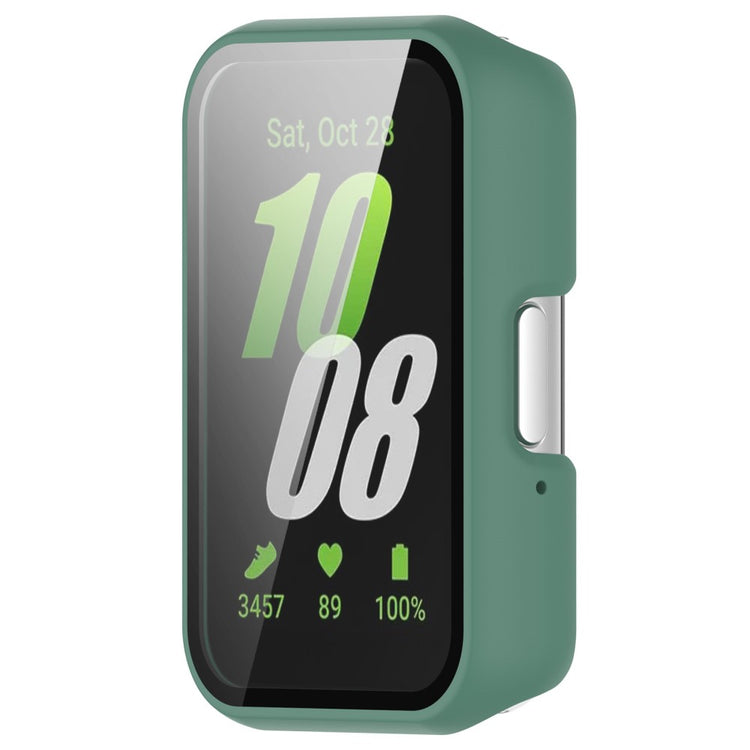 Mega Fashionable Samsung Galaxy Fit 3 Cover with Screen Protector in Plastic and Glass - Green#serie_10