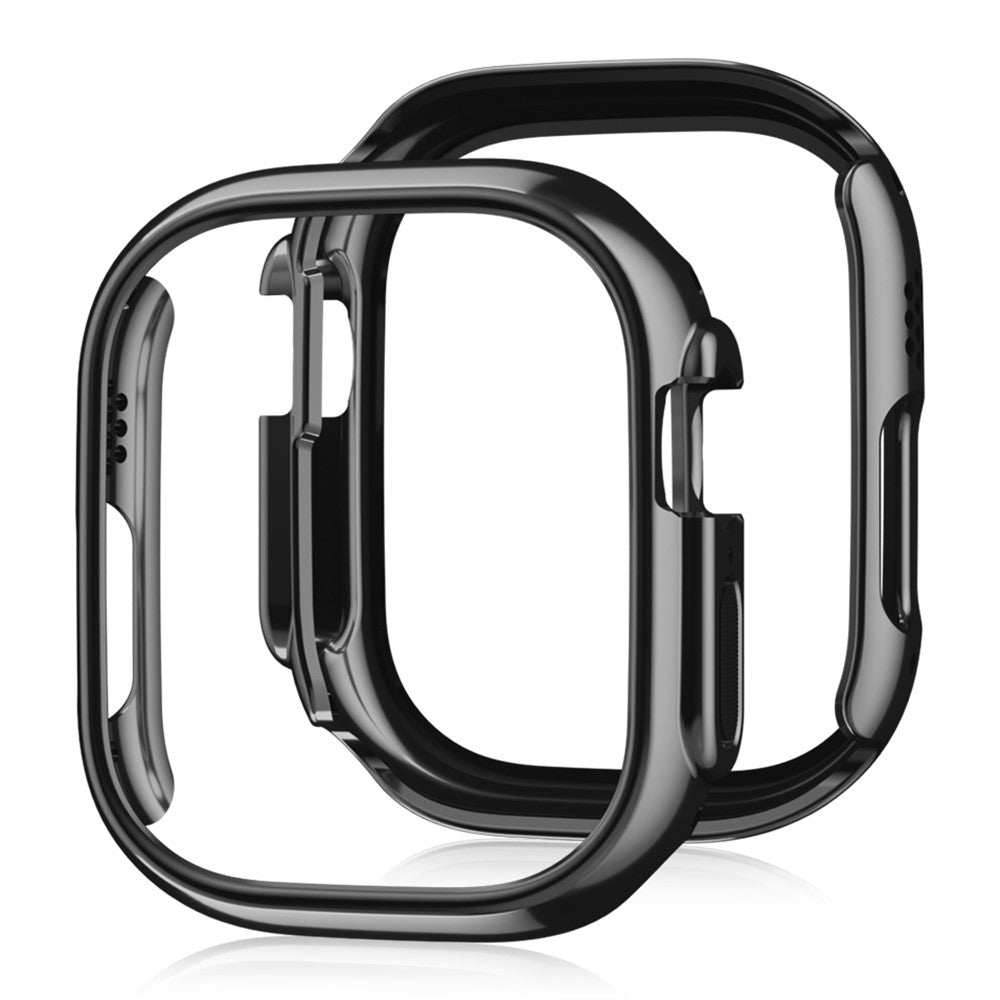 Apple Watch Series 9 / 8 / 7 45mm Watch Cover Electroplating drop-resistant Bump Resistant Case - Black#serie_1