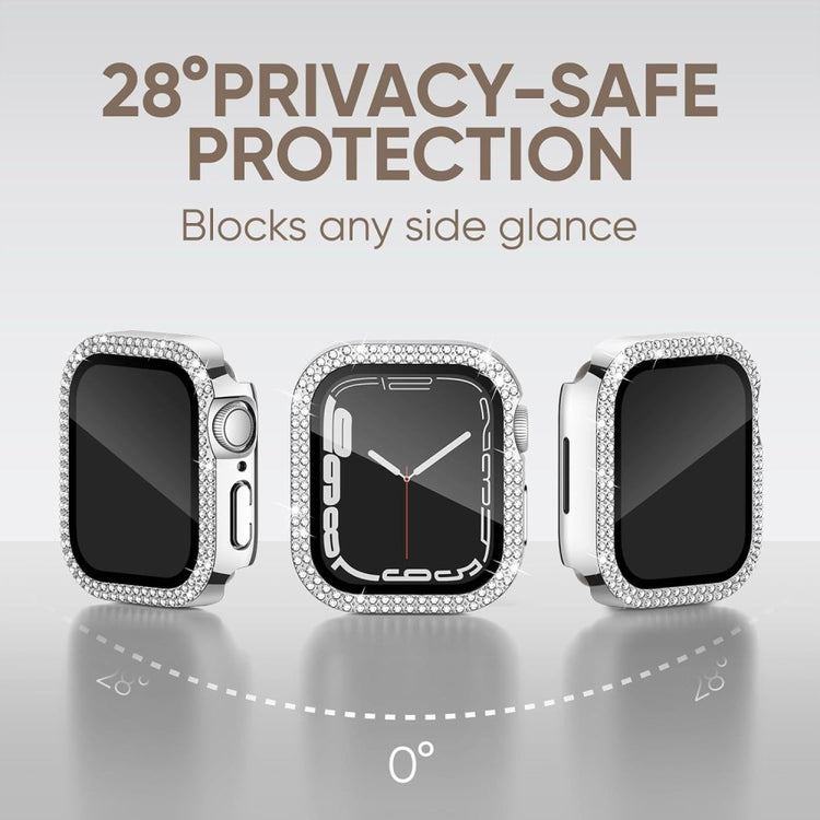 Incredibly Good Apple Smartwatch Universel Cover with Screen Protector in Rhinestone and Glass - Gold#serie_5