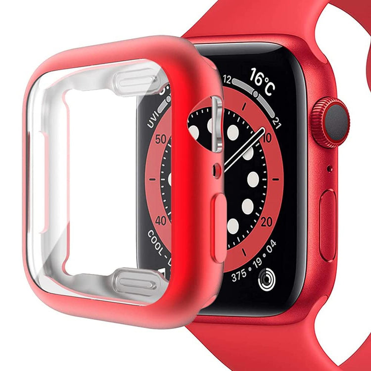 Apple Watch Series 3 / 2 / 1 38mm Case Electroplating flexible Watch Cover with Screen Protector - Red#serie_3