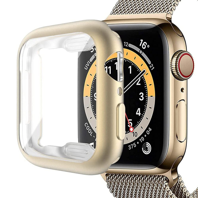 Apple Watch Series 3 / 2 / 1 38mm Case Electroplating flexible Watch Cover with Screen Protector - Gold#serie_4