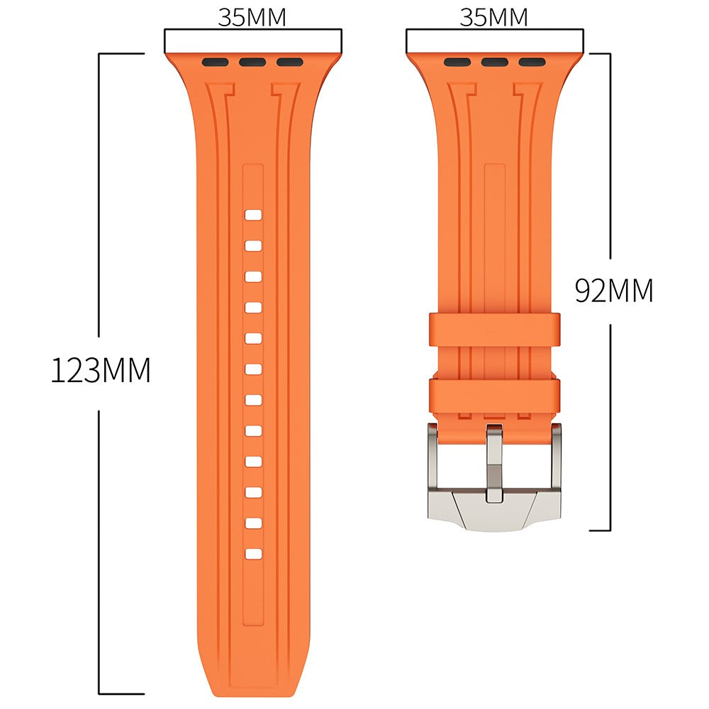 Alle Tiders Silikone Universal Rem passer til Apple Smartwatch - Orange#serie_1