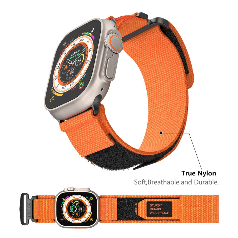 Udsøgt Nylon Universal Rem passer til Apple Smartwatch - Orange#serie_2