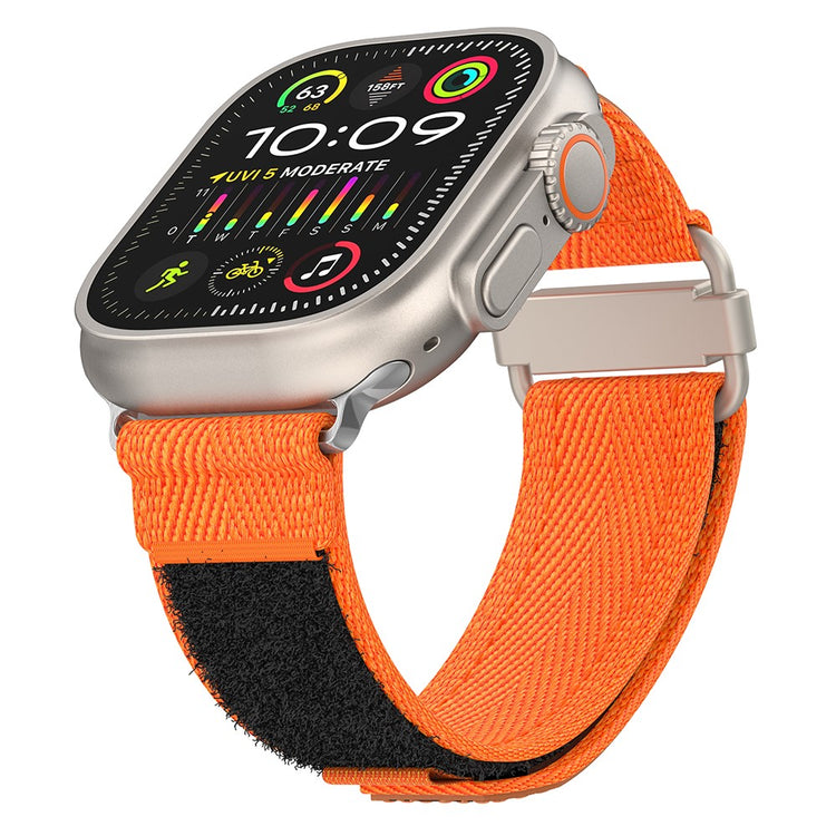 Vildt Fed Nylon Universal Rem passer til Apple Smartwatch - Orange#serie_2