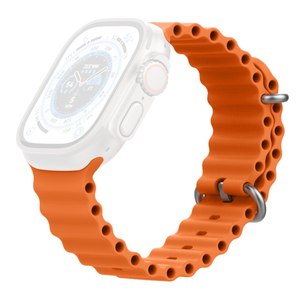 Remarkably Tough Apple Smartwatch Silicone Universel Strap - Orange#serie_8