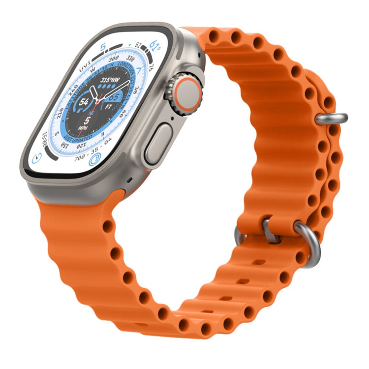 Mega Delightful Apple Smartwatch Silicone Universel Strap - Orange#serie_8