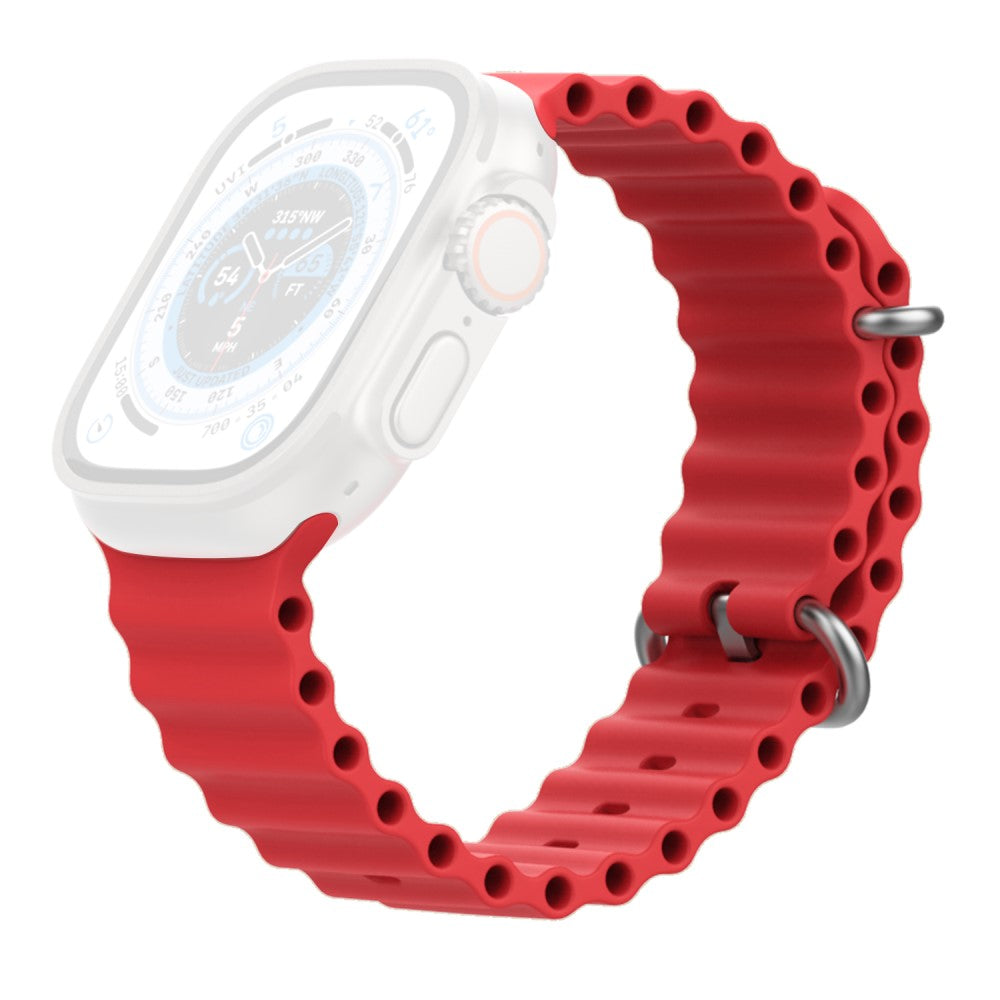 Mega Delightful Apple Smartwatch Silicone Universel Strap - Red#serie_9