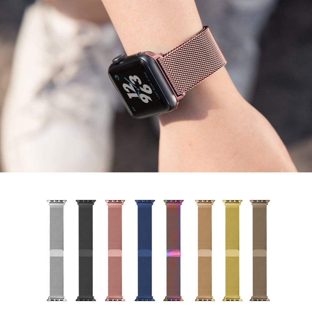 Super Pleasant Apple Smartwatch Metal Universel Strap - Pink#serie_2