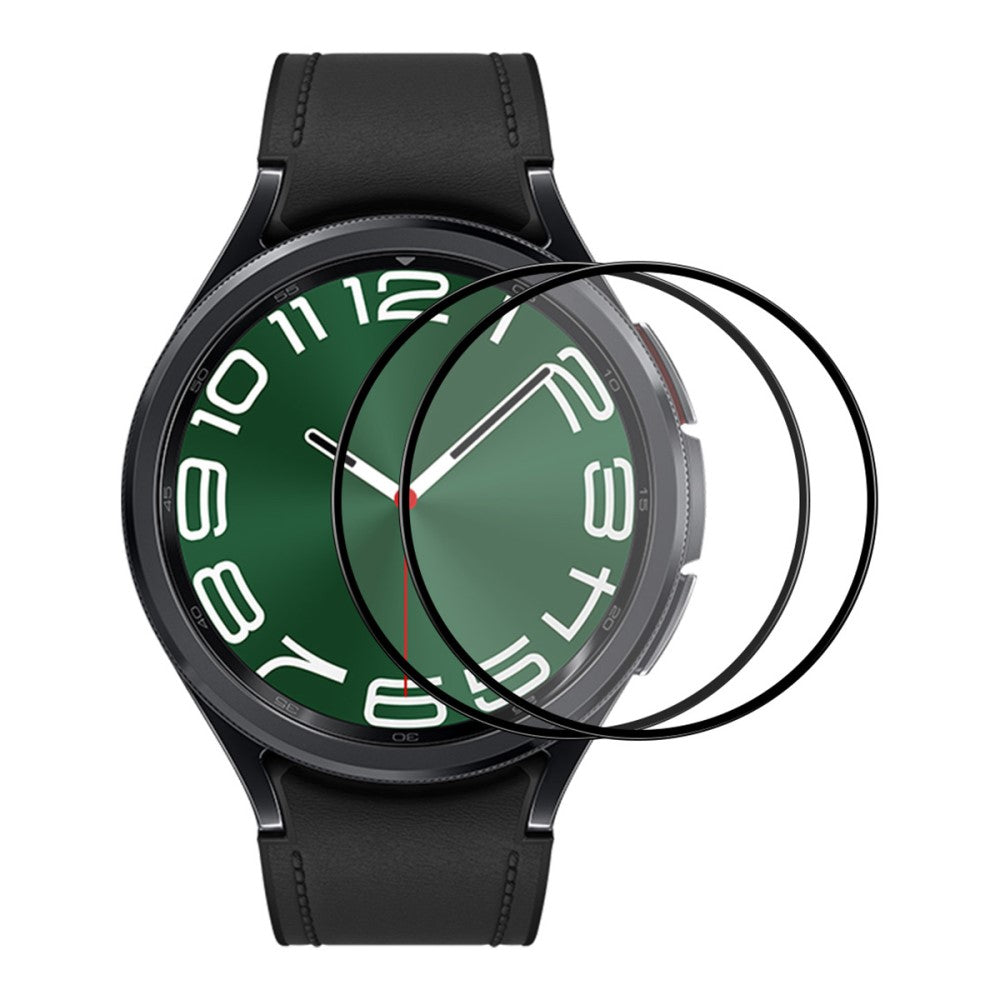 2Pcs HAT PRINCE Samsung Galaxy Watch 6 Classic (47mm) aluminum-silicon glass screen protector#serie_1