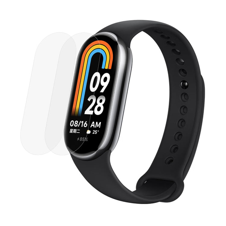 2stk Silikone HD Skærmbeskytter passer til Xiaomi Smart Band 8 - Gennemsigtig#serie_503