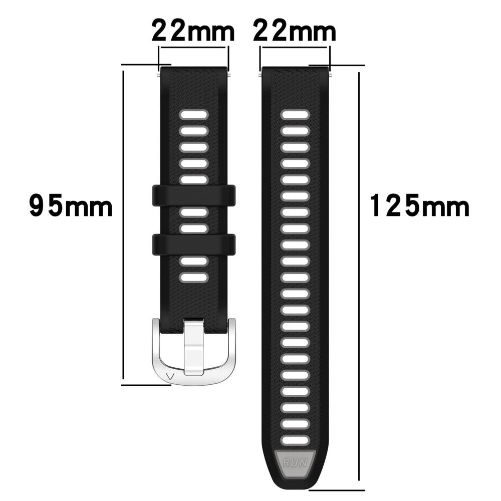 Mega Fint Silikone Universal Rem passer til Smartwatch - Blå#serie_1