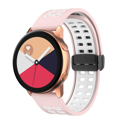 Alle Tiders Silikone Universal Rem passer til Smartwatch - Pink#serie_12