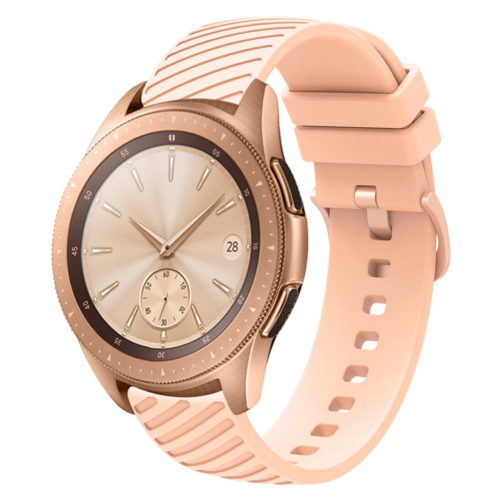 Rigtigt Sejt Silikone Universal Rem passer til Smartwatch - Pink#serie_3