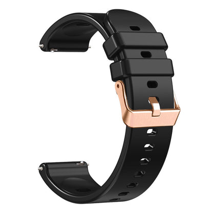 Meget Kønt Silikone Universal Rem passer til Smartwatch - Sort#serie_4