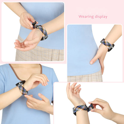Stilren Nylon Universal Rem passer til Smartwatch - Pink#serie_12