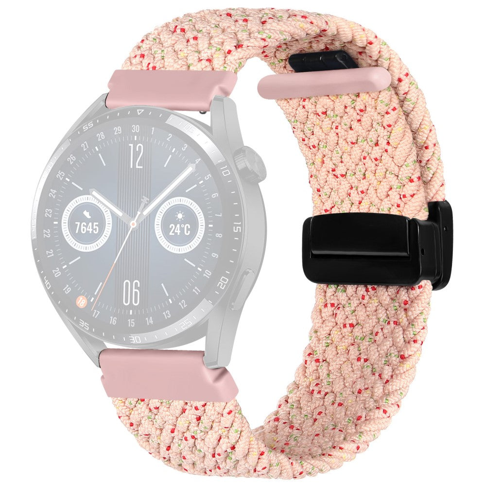22mm Universal nylon braid style strap - Starlight Pink#serie_12
