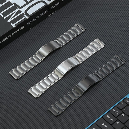 Meget Fint Metal Universal Rem passer til Smartwatch - Sort#serie_1