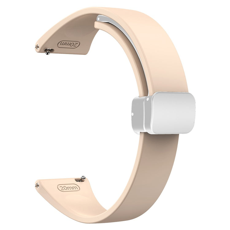 Mega Smuk Metal Og Silikone Universal Rem passer til Smartwatch - Pink#serie_4