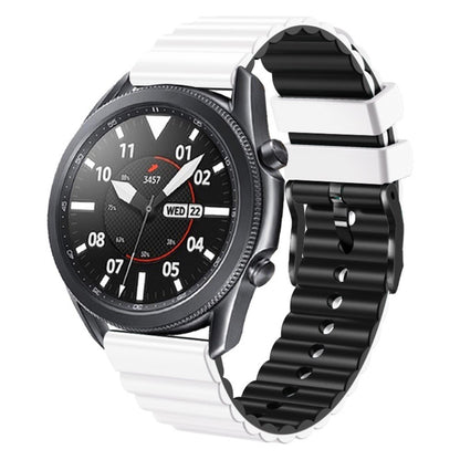 Super Fantastisk Metal Og Silikone Universal Rem passer til Smartwatch - Hvid#serie_2