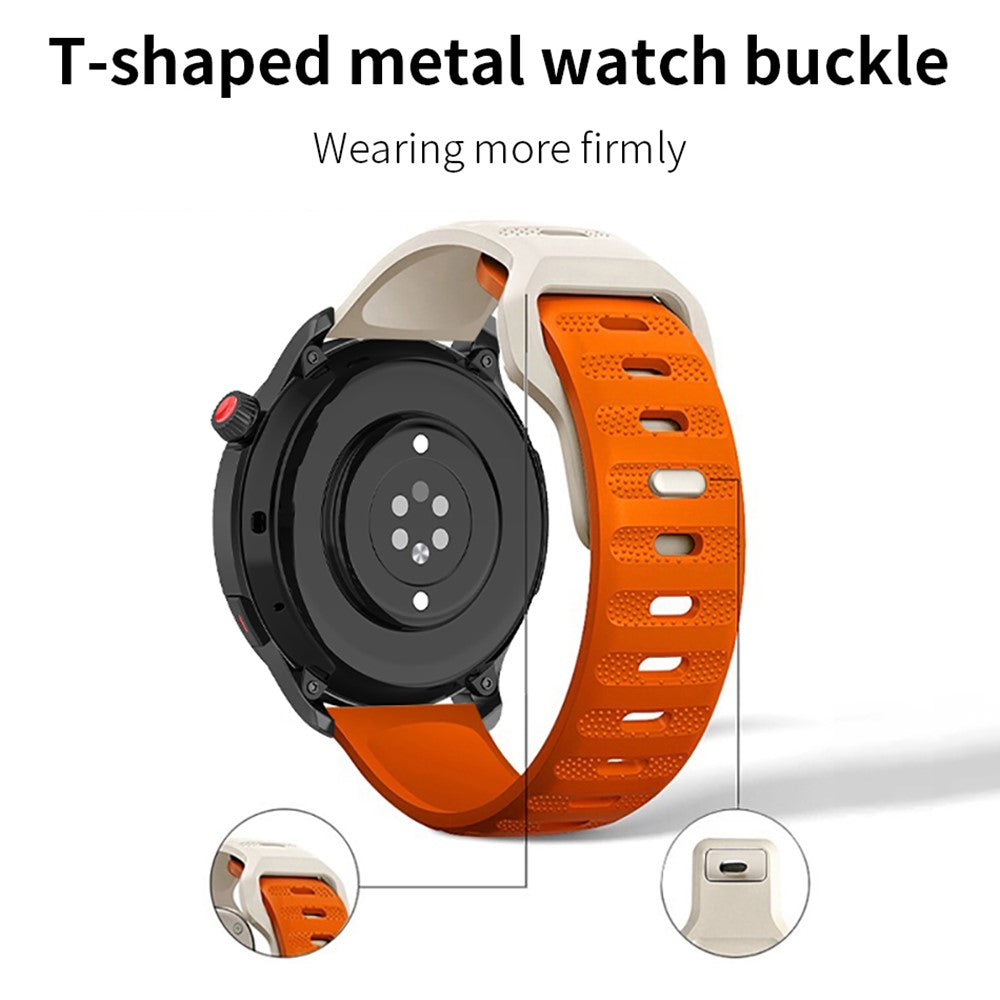 Cool Silikone Universal Rem passer til Smartwatch - Hvid#serie_12