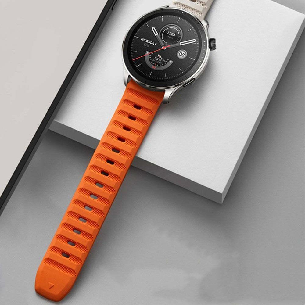 Fremragende Silikone Universal Rem passer til Smartwatch - Orange#serie_5