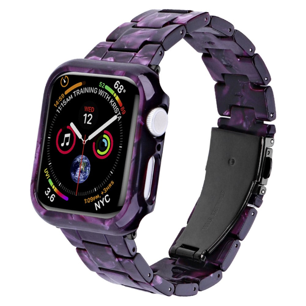 Vildt Hårdfør Metal Og Plastik Rem passer til Apple Watch Ultra Series - Lilla#serie_12