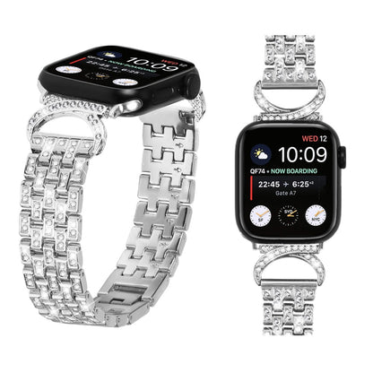Metal Cover passer til Apple Watch Series 8 (41mm) / Apple Watch Series 7 41mm - Sølv#serie_3