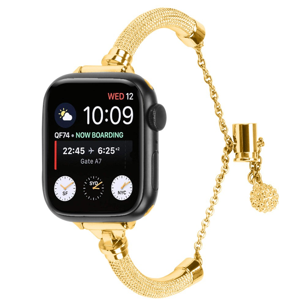 Super Smuk Metal Universal Rem passer til Apple Smartwatch - Guld#serie_2