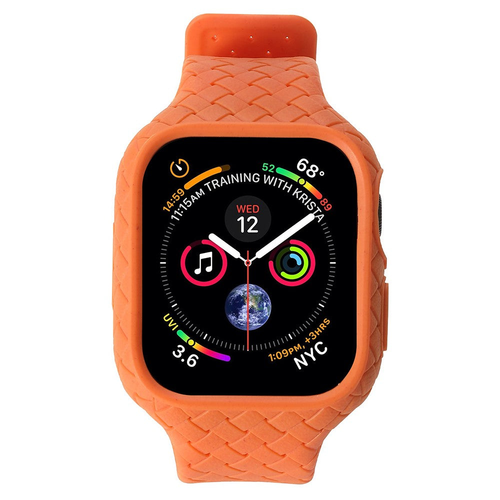 Metal Og Silikone Universal Rem passer til Apple Watch Series 8 (41mm) / Apple Watch Series 7 41mm - Orange#serie_1